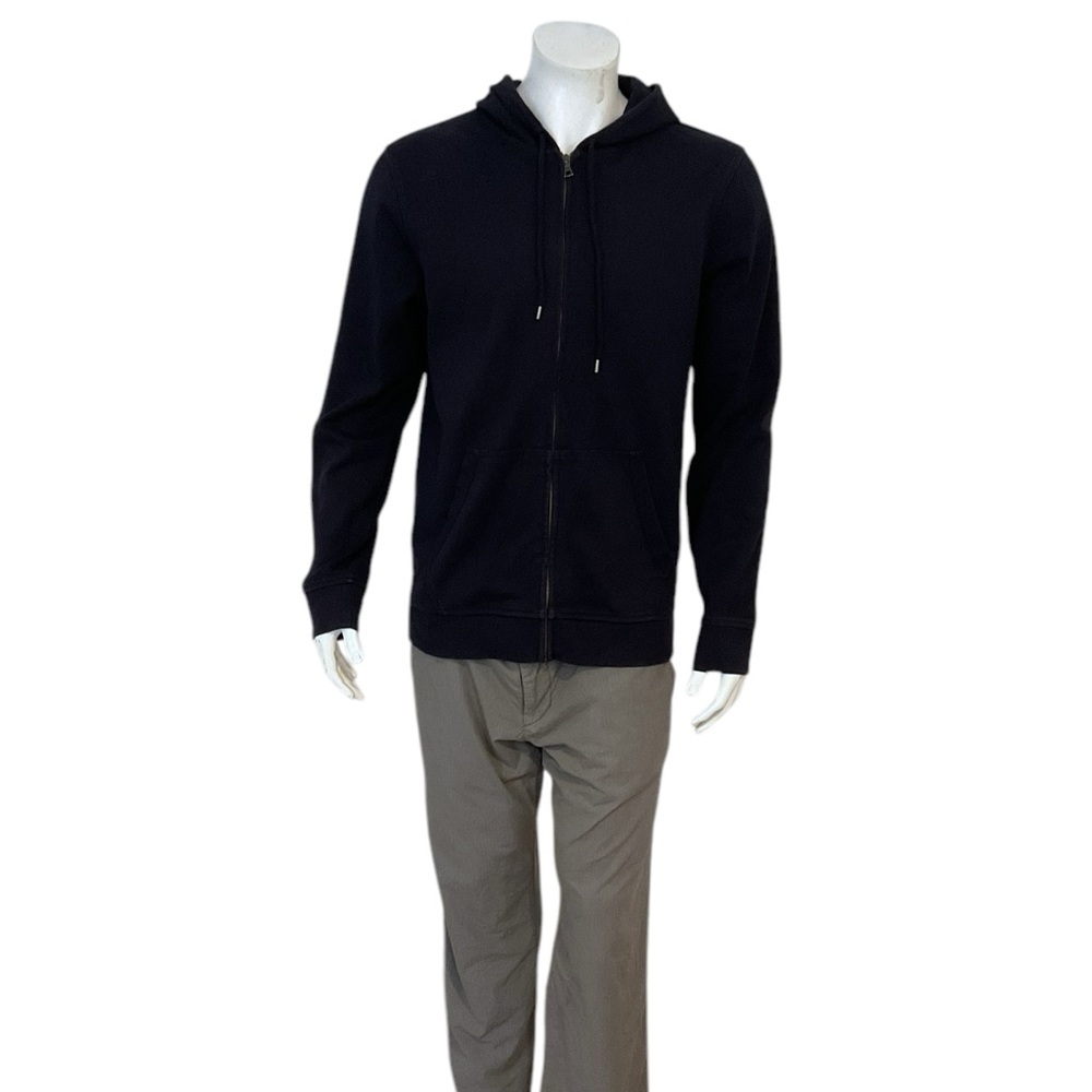 A.P.C. Men’s Navy Full Zip Hoodie